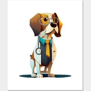 Doctor Paws: Canine in Scrubs Posters and Art